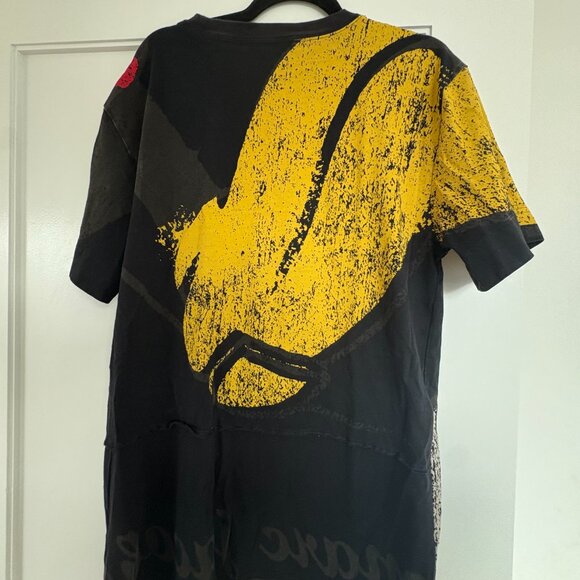 Marc Jacobs Mickey T-Shirt Black Crewneck Short Sleeves Allover Print Sz Small - Picture 8 of 8